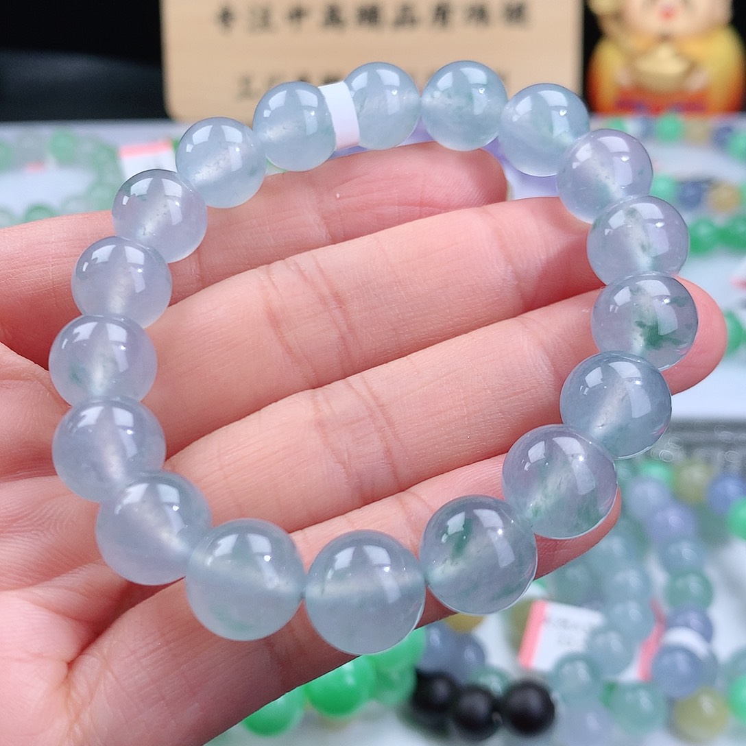 翡翠手链未镶嵌卡10.8mm