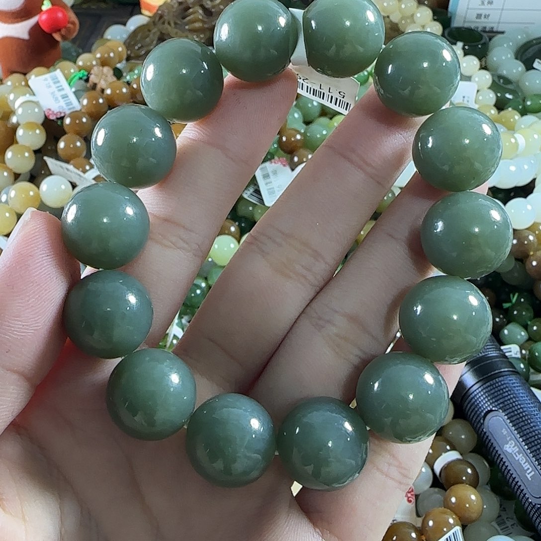 和田玉未镶嵌手链209