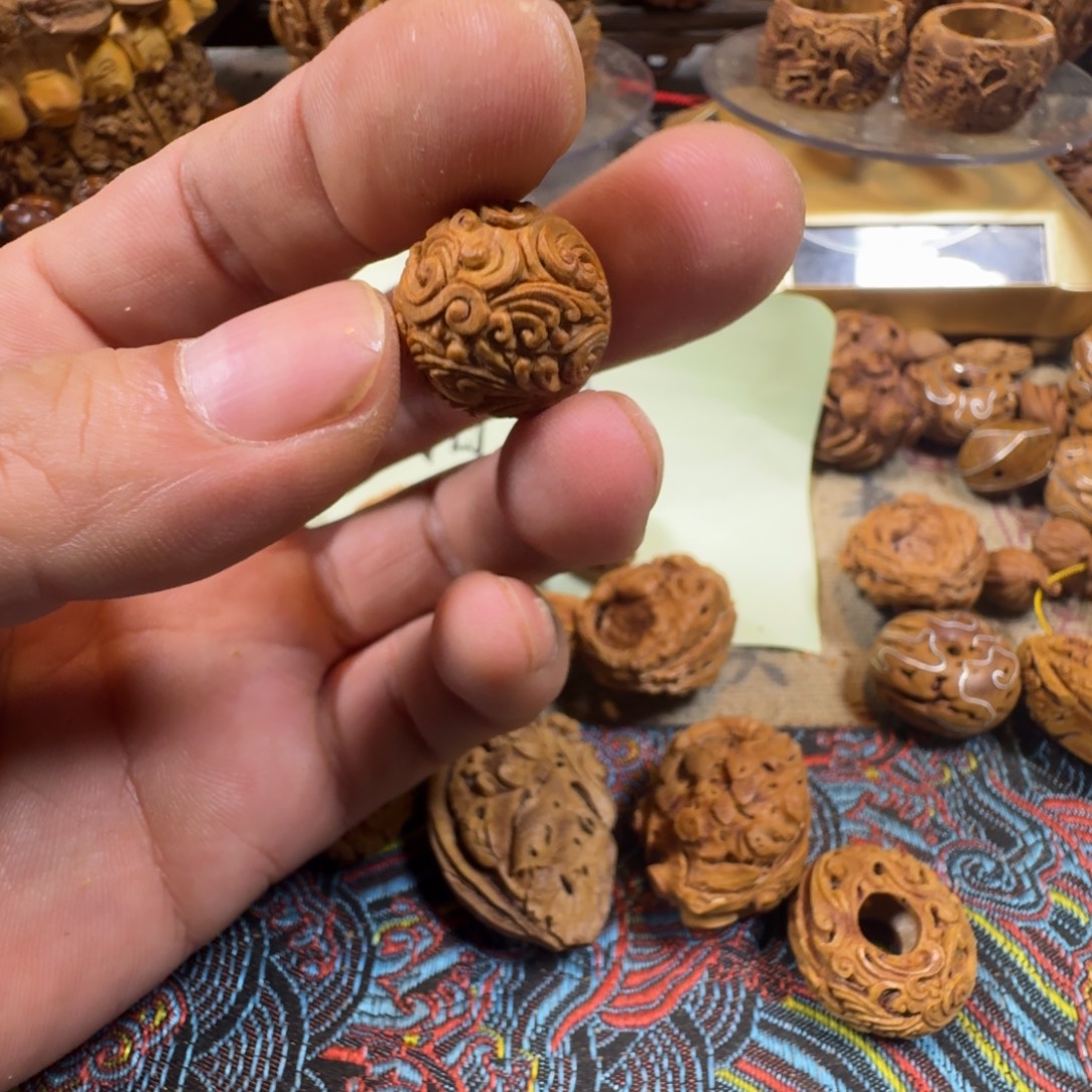 津***刀核桃手串/手链唐草圆珠55