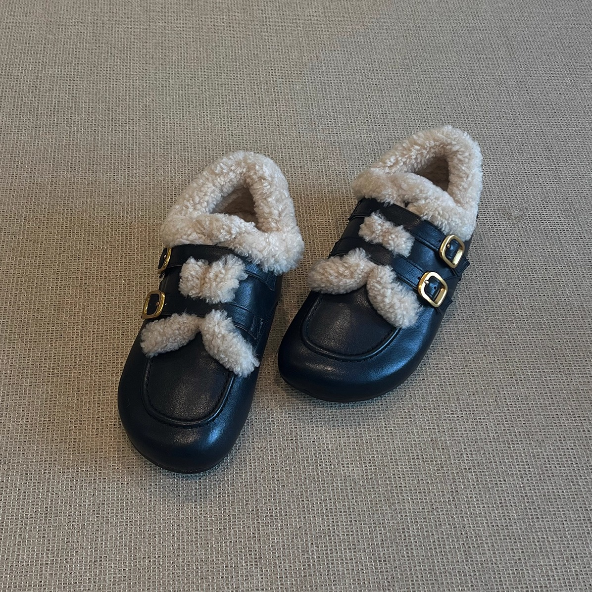 复古绒面厚底毛毛鞋包头拖鞋女外穿2025新款冬季加绒保暖勃肯棉鞋