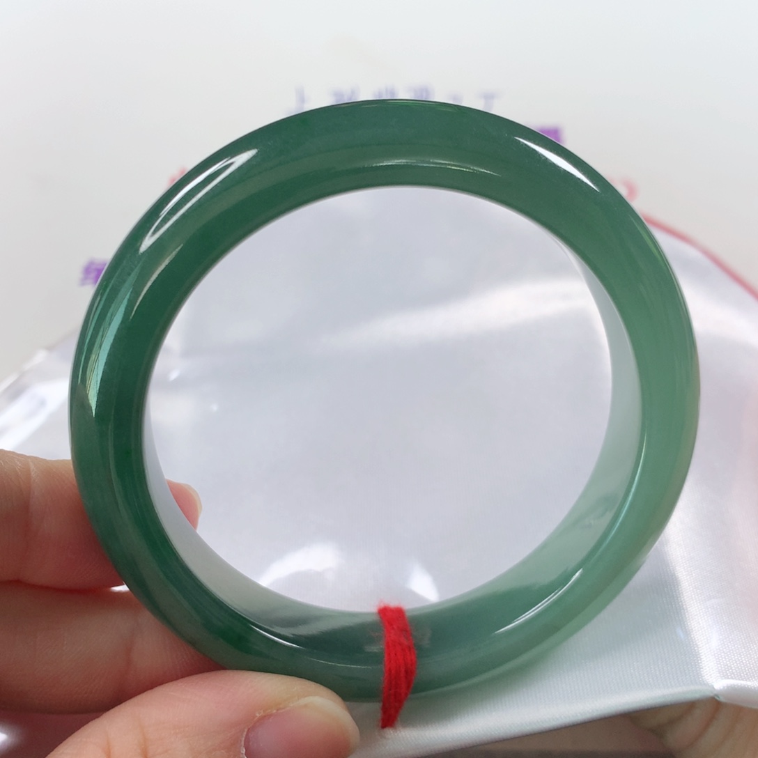 未镶嵌手镯翡翠渐变色老油青210
