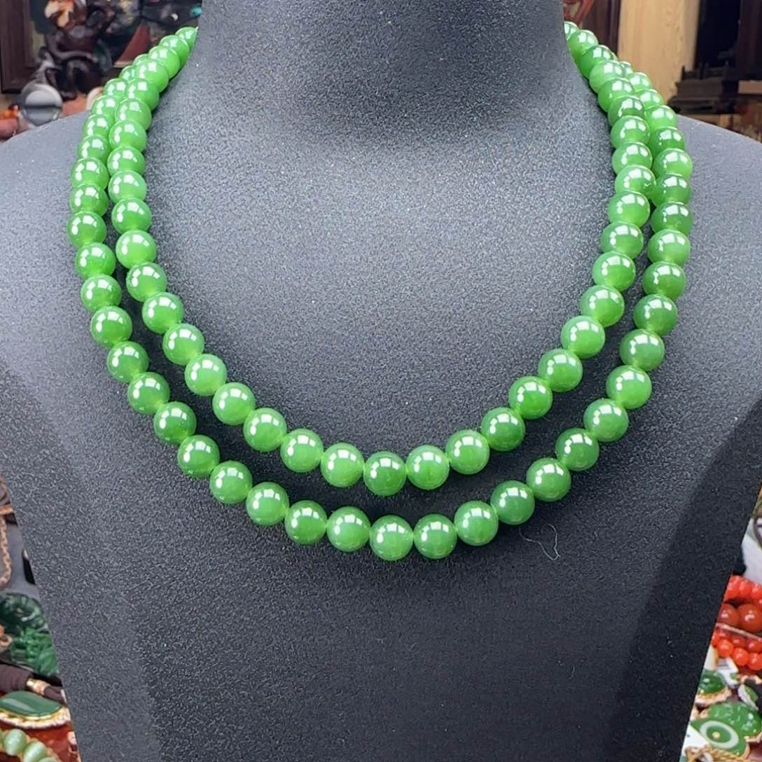 和田玉颈饰未镶嵌108项链卡8