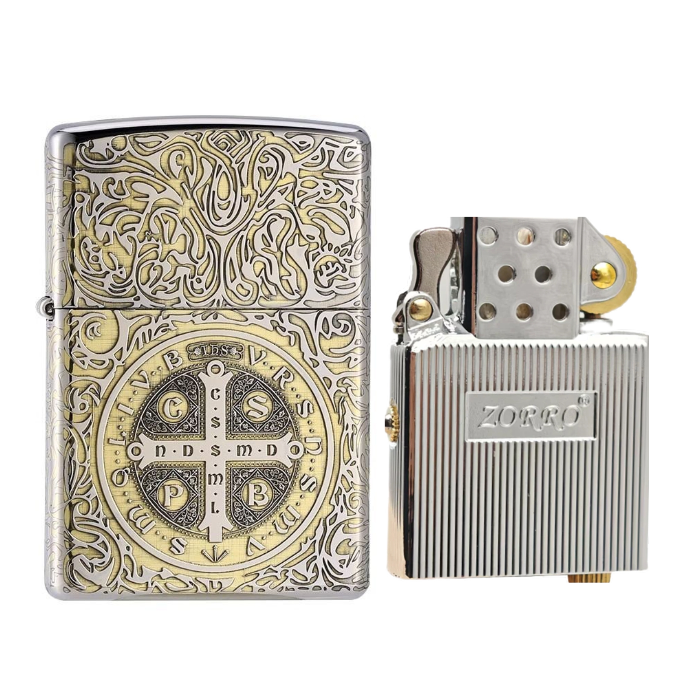 ZORRO佐罗康斯坦丁升级款密封机芯煤油打火机双面原装送男友礼物