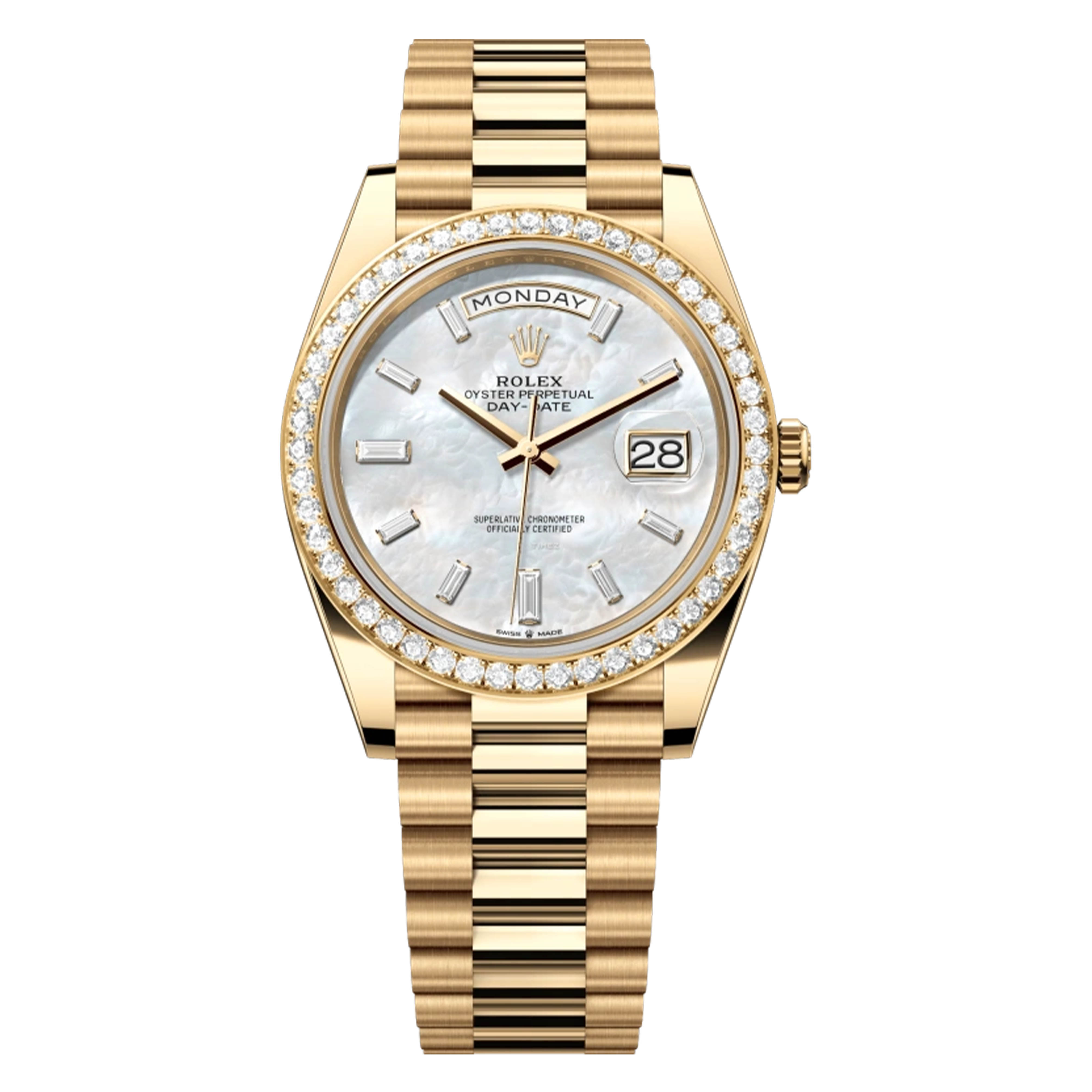未使用 Rolex/劳力士 /228348钻圈贝母冰糖DD/40mm