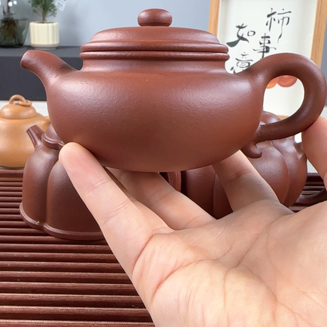 紫砂茶壶微瑕紫泥仿古170ml