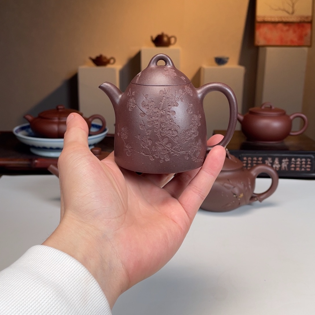 紫砂茶壶秦权 底槽清 160cc