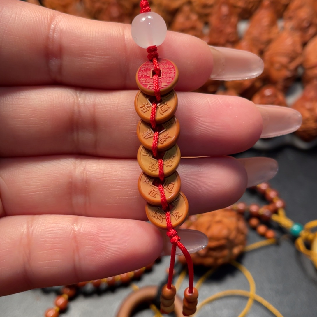 【闪购商品】手串/手链橄榄核老*五帝钱