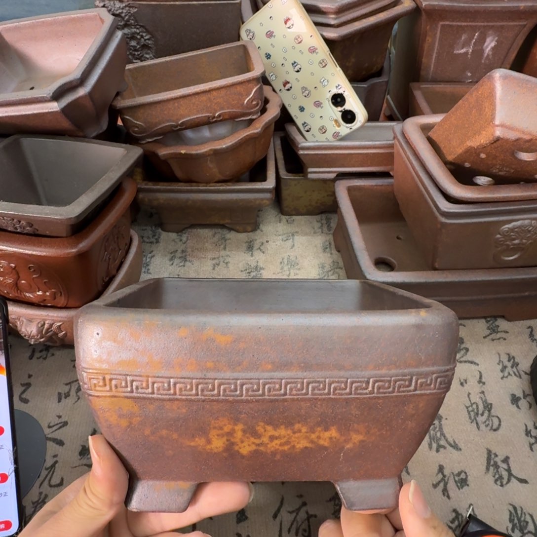 紫砂花盆39号宜兴紫砂正品花盆17x8