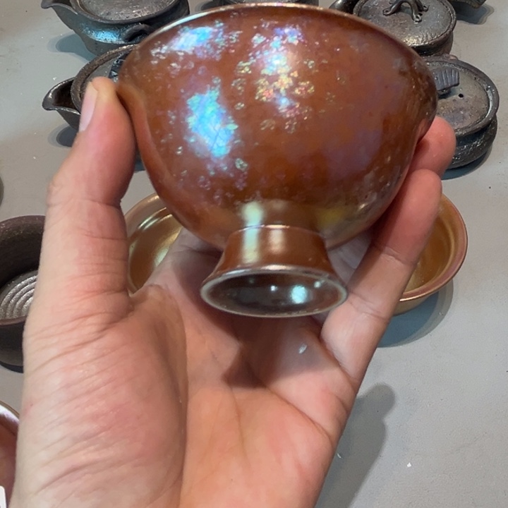 柴烧茶具陶瓷杯子