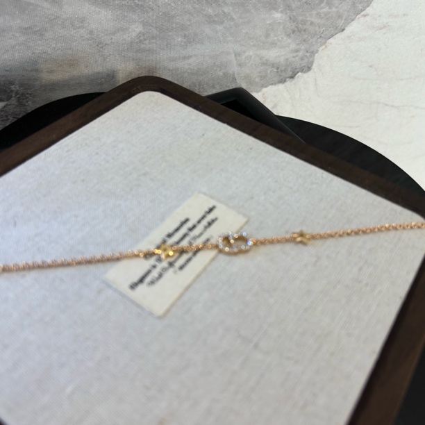 铜合金合成锆石手链 CD字母星星手链SL1791