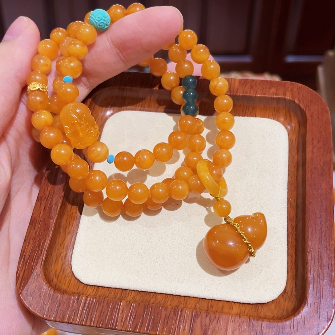 蜜蜡手链未镶嵌手串