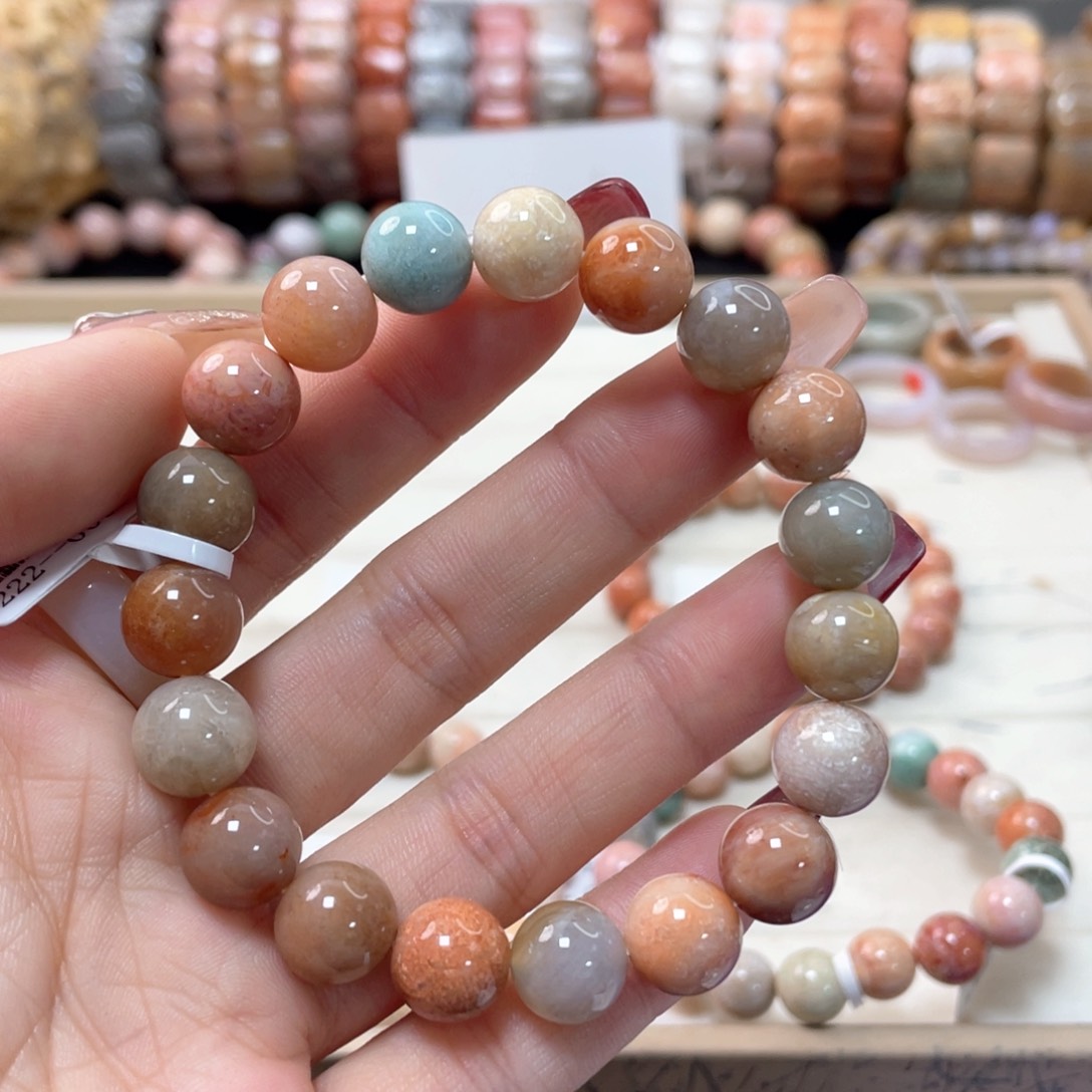 硅化珊瑚（珊瑚玉）手链未镶嵌苍248