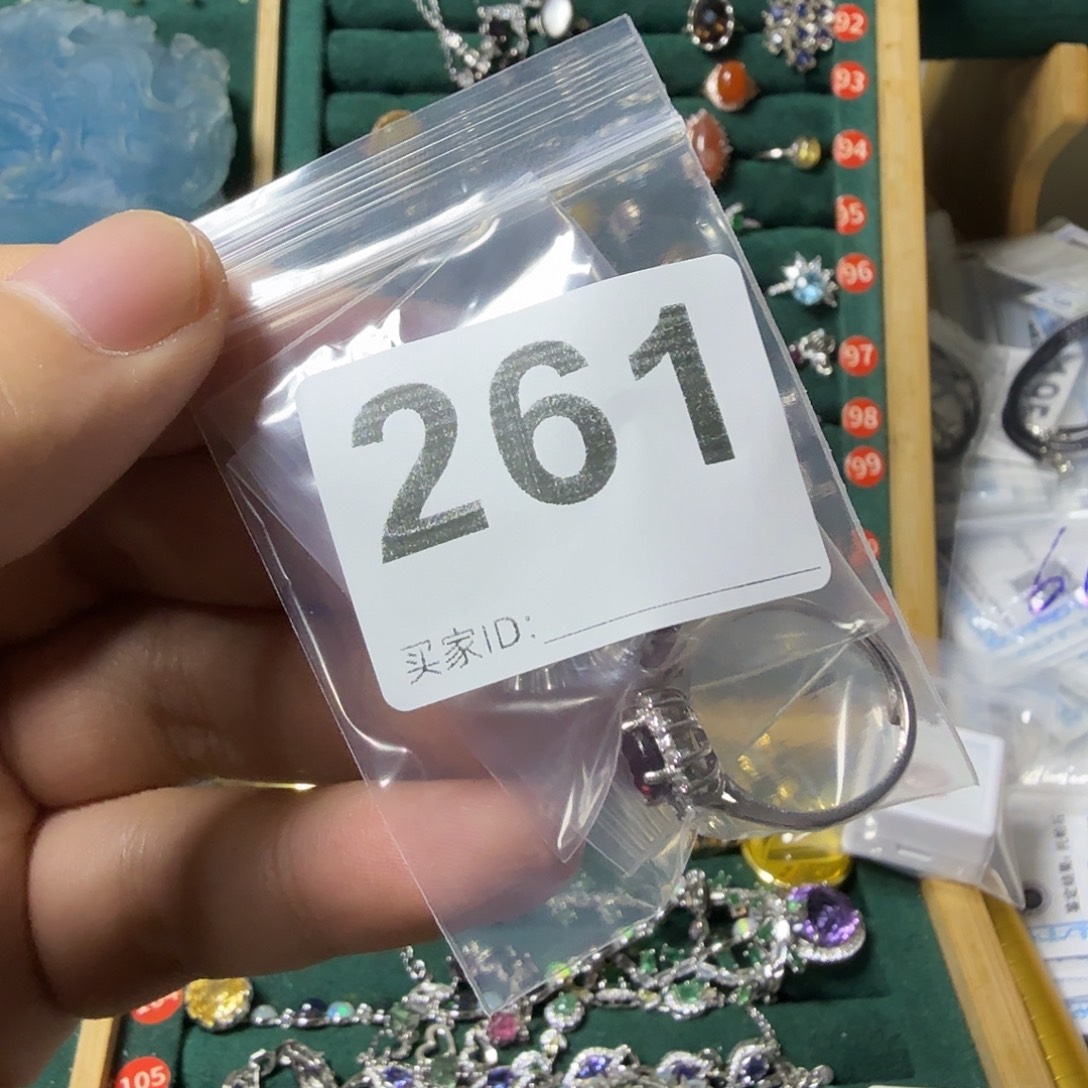 声***师碧玺戒指银S925镶嵌