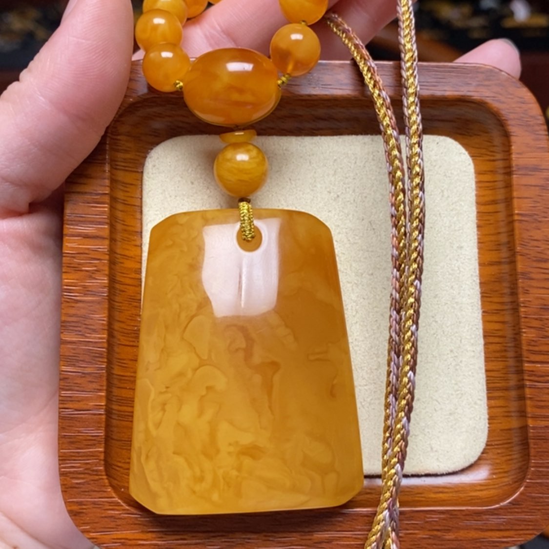 【闪购商品】蜜蜡颈饰未镶嵌项链