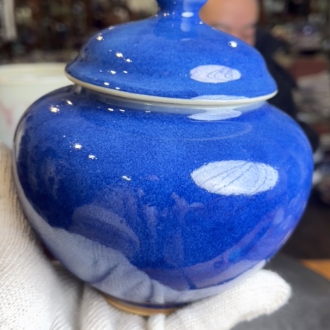 牛家钧窑牛自恒老师钧瓷茶叶罐