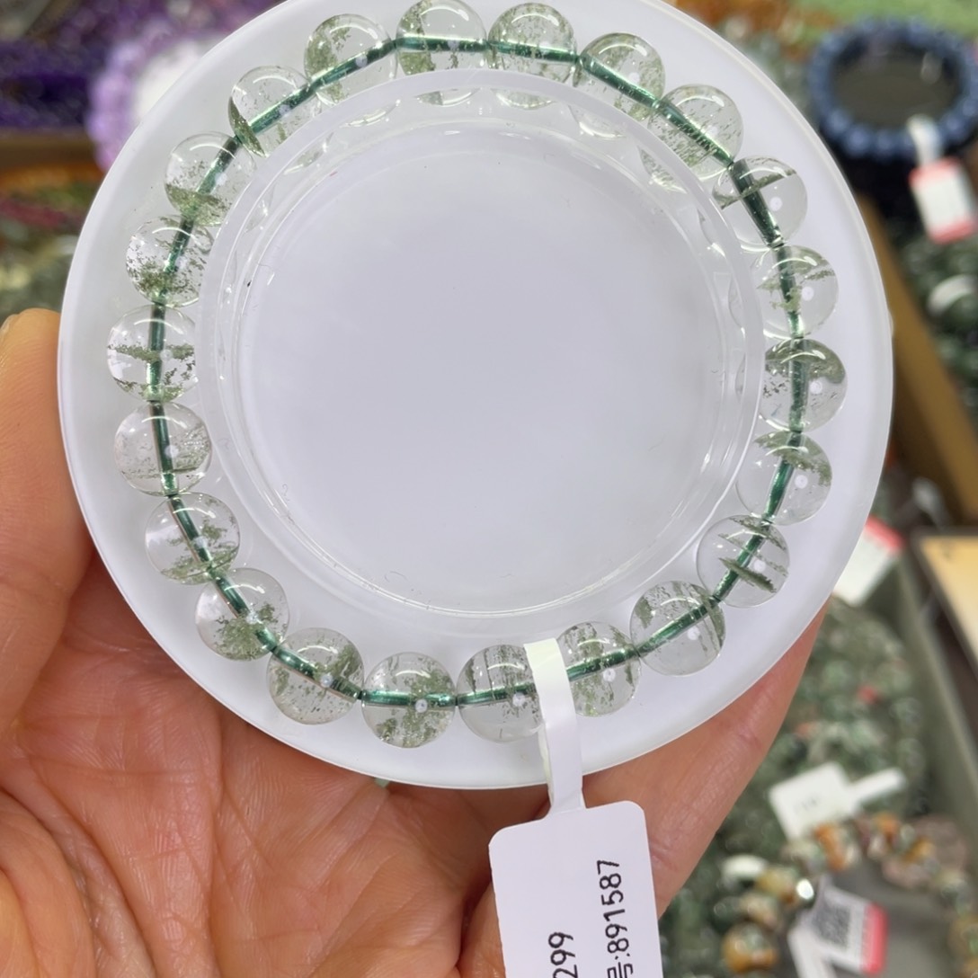 水晶手链未镶嵌懵*绿幽灵