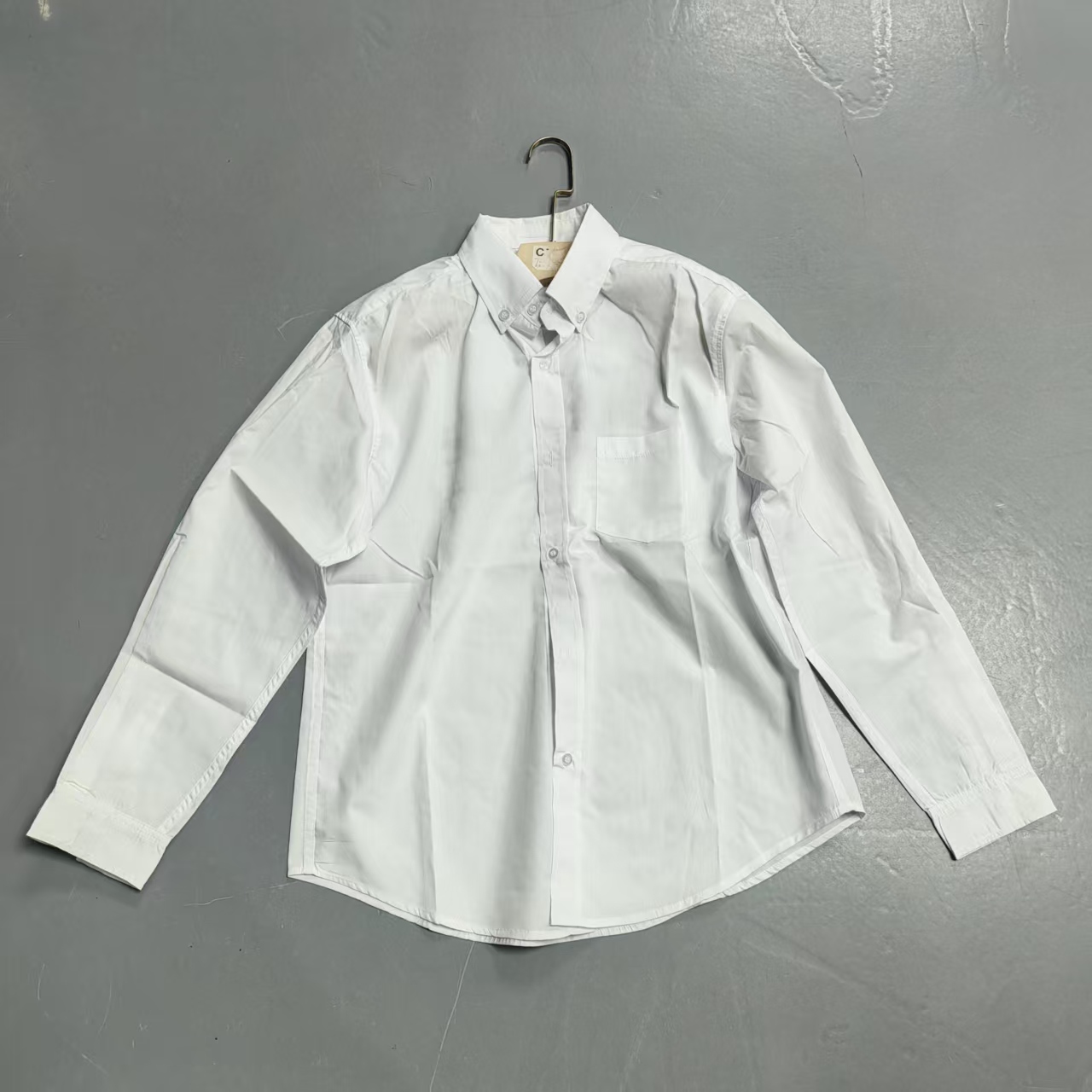 【南油玲姐】白色男女同款长袖衬衣63126