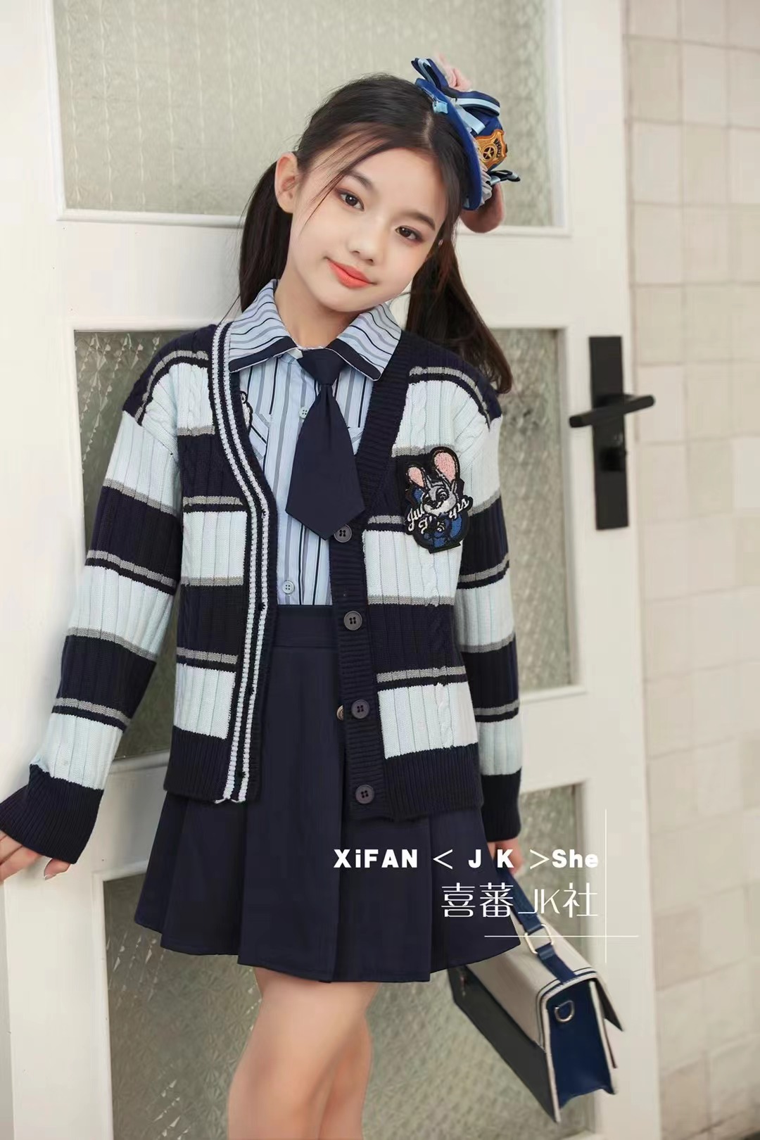 编码400-499扣号链接2025春夏季学院风童装韩版