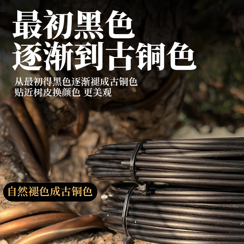 盆景造型专用铝丝软铝线园艺铝铁丝盆景制作整形蟠扎盘扎枝条定型