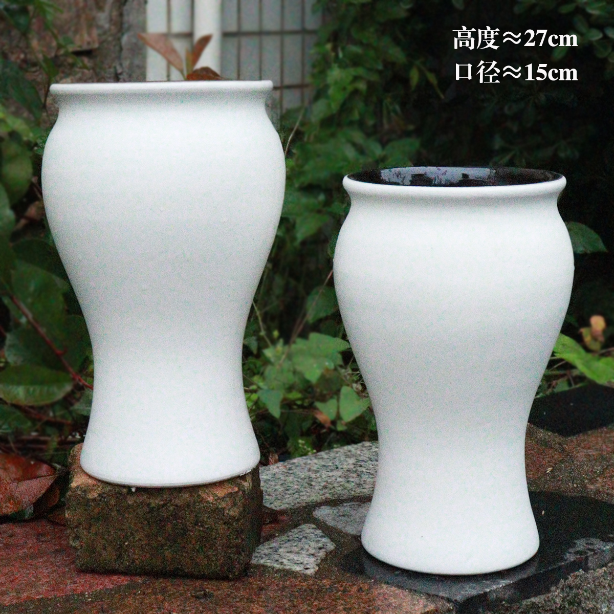 S01宜兴手工粗陶花盆百搭纯白透气养根三角梅兰花植物花卉专用盆