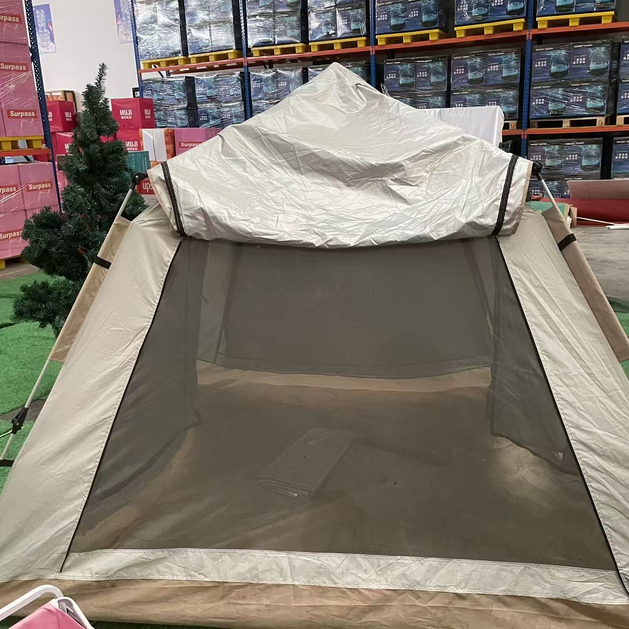 速开折叠帐篷加厚防雨防晒户外露营野营必备用品
