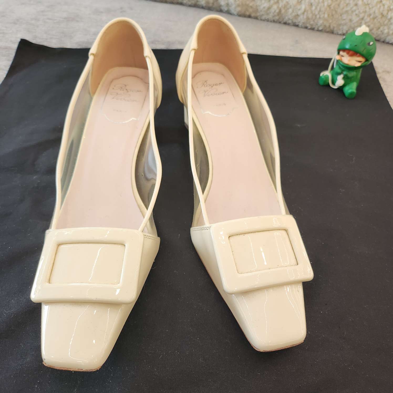 95新 Roger Vivier/罗杰·维威耶 Y3369 95新 RV高跟鞋 37码 