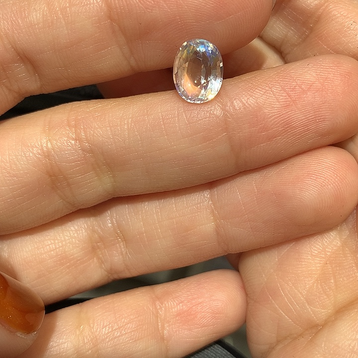 月光石裸石2.45ct彩虹月光石