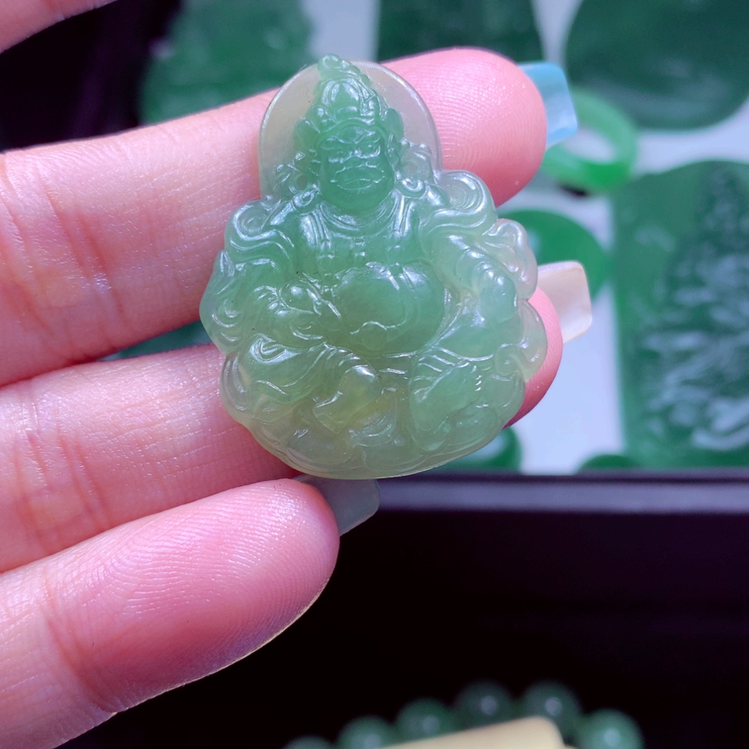 定制翡翠未镶嵌天然缅甸翡翠A货毛货挂件