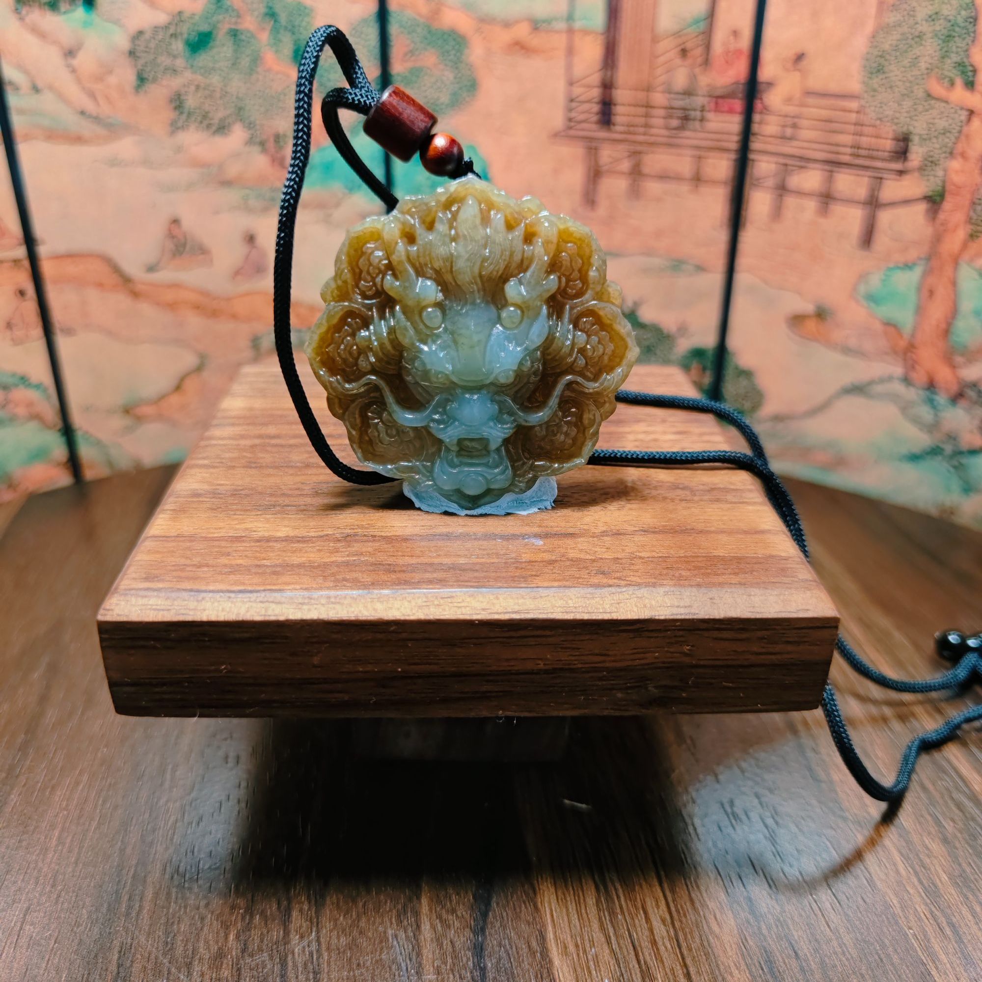 M和田玉龙牌吊坠0514