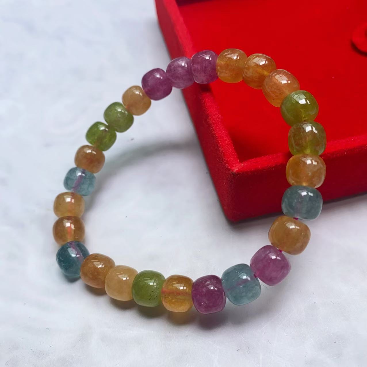 [石矿]A199糖果系桶珠手链8M