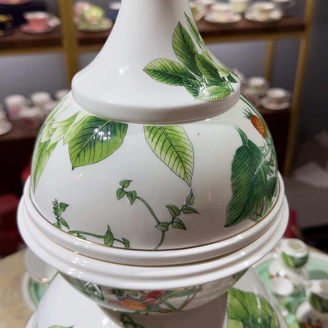 篮***天骨瓷珐琅彩工艺制作