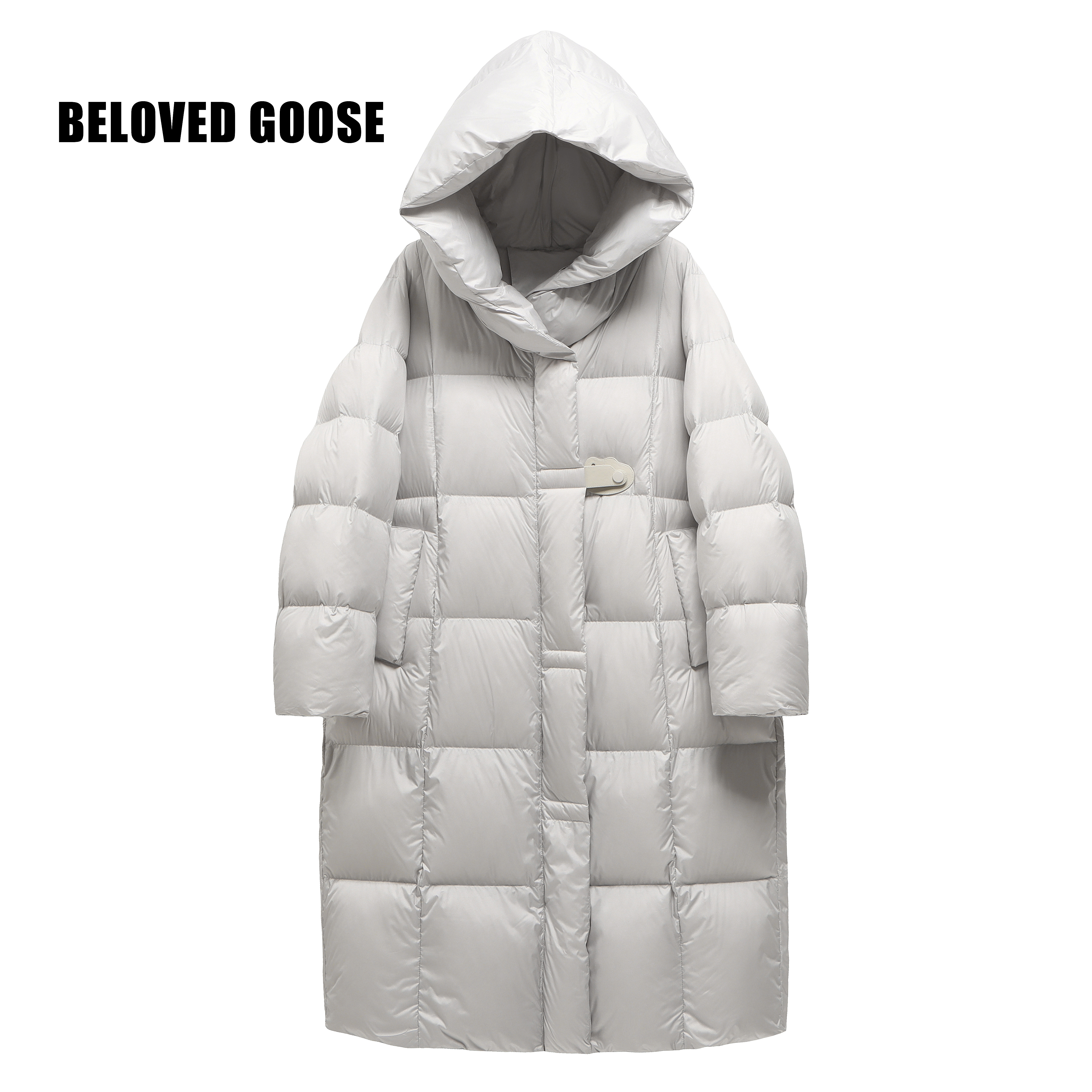 羽绒服女装爆款2024新款正品设计师款冬季中长款羽绒服潮牌8221