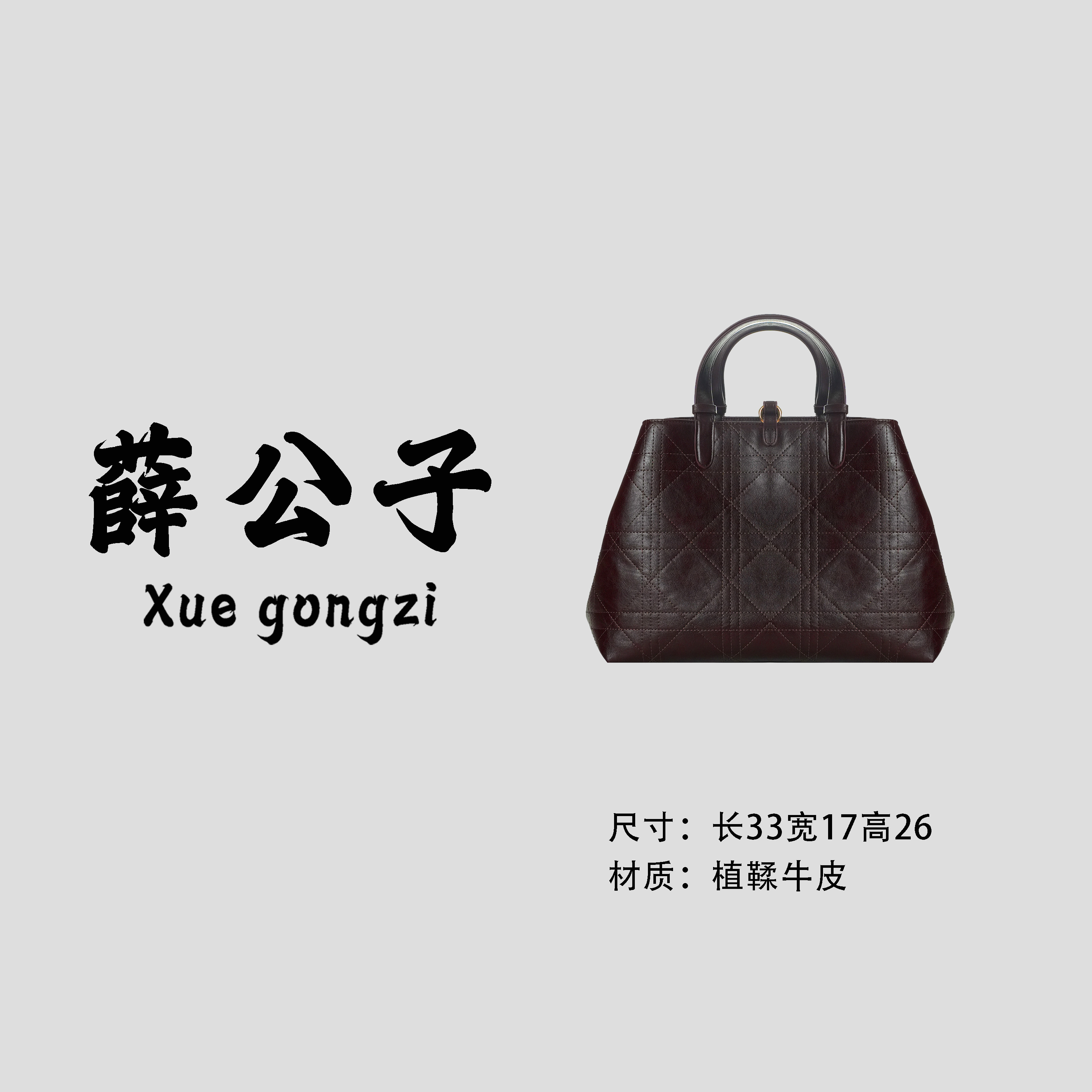 【薛公子】单肩手提斜挎包BG250812-巧克力棕红-BG-8礼盒(假一赔四)