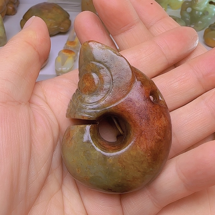 和田玉吊坠(不含链)未镶嵌