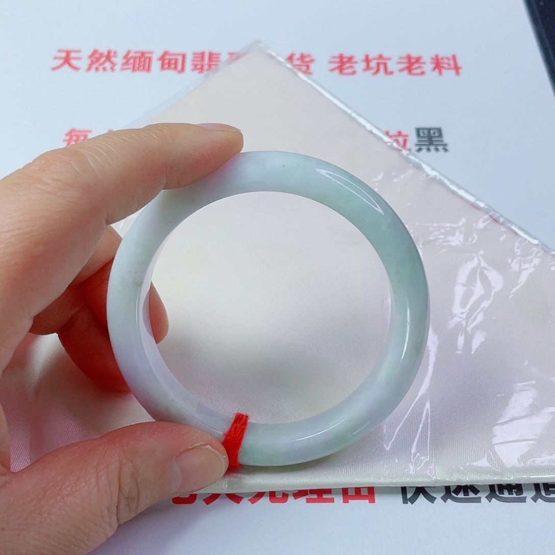 翡翠未镶嵌手镯天然翡翠手镯57.9