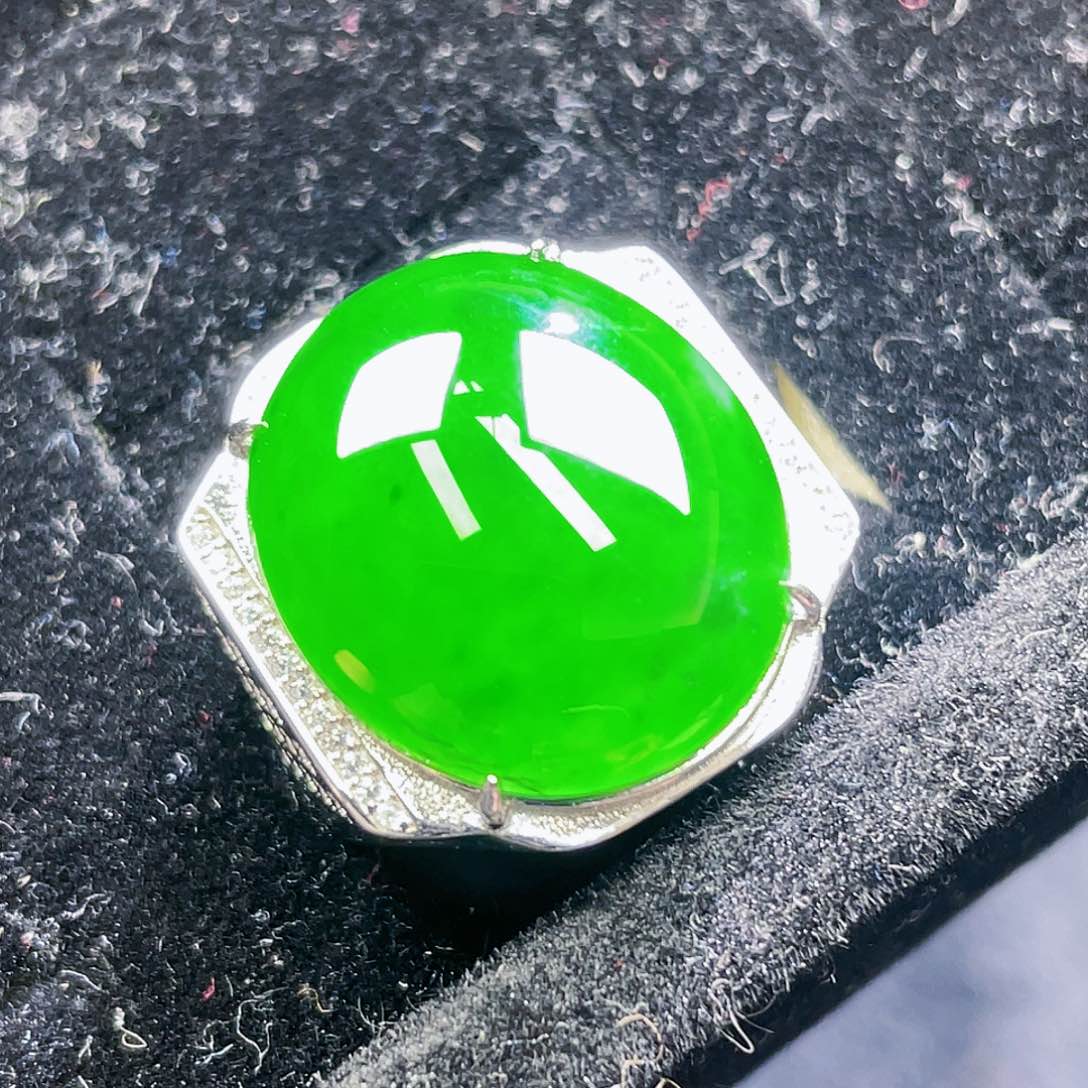 翡翠颈饰银S925镶嵌48，