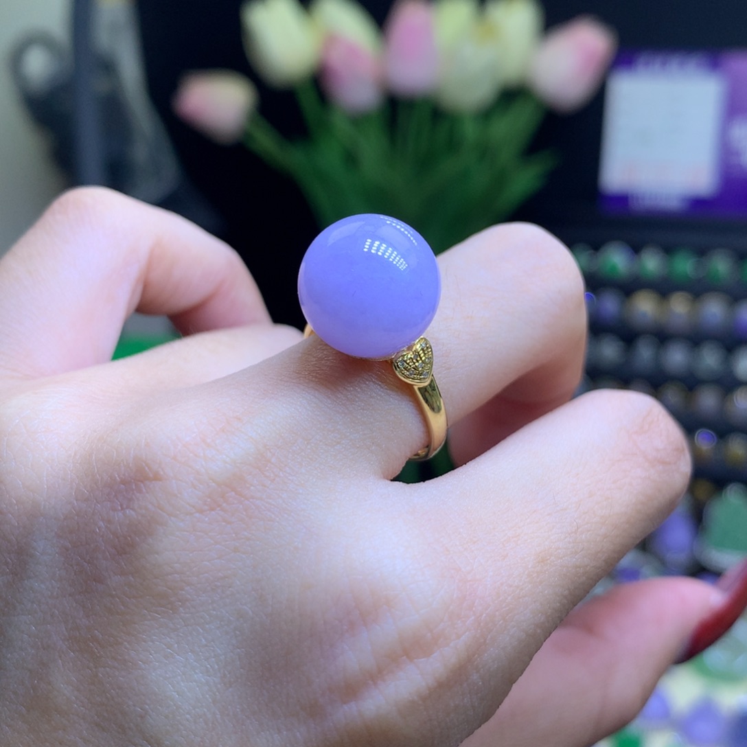 翡翠颈饰18K金镶嵌天然