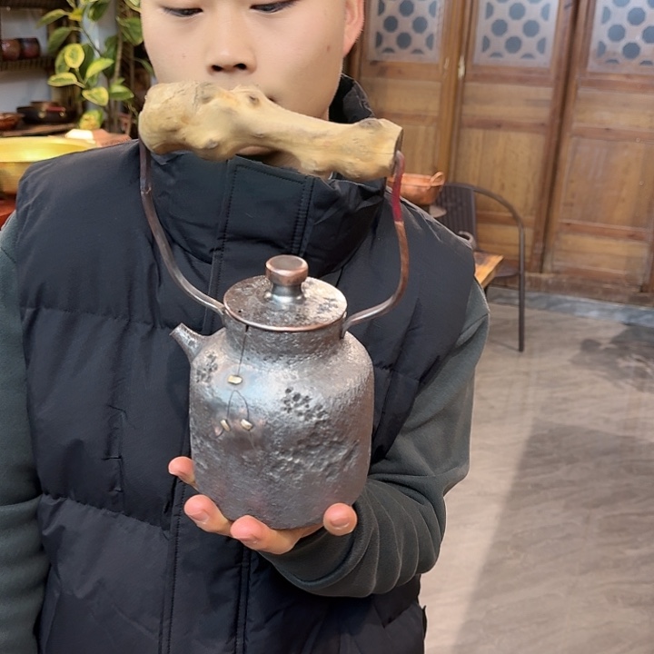 紫铜手工制作罐罐煮茶壶