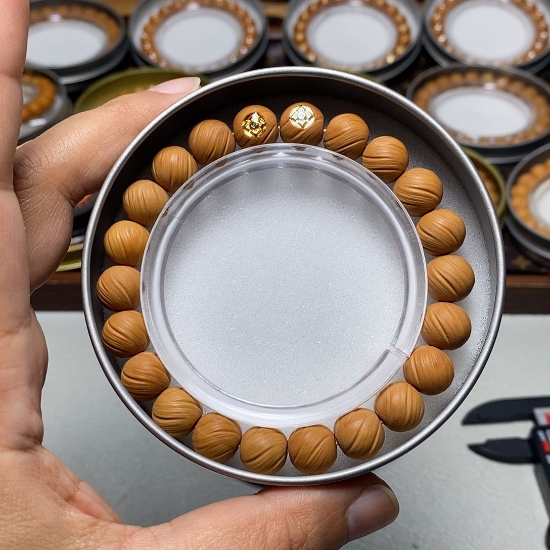 猴头核桃手串55号双标定风珠11左右