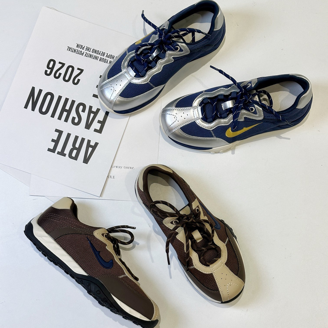 【木木粉丝专享】秋款女鞋公路跑鞋复古风德训鞋