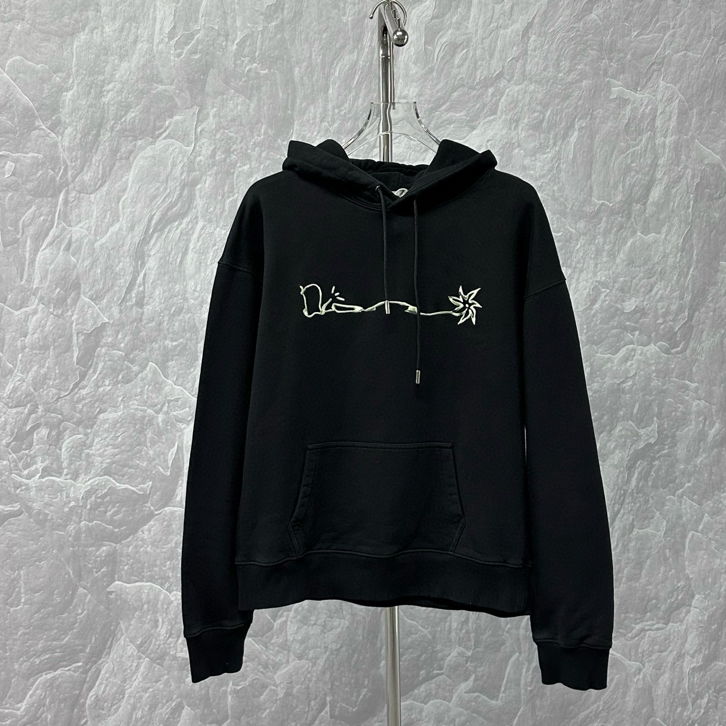 99新 DIOR/迪奥 Travis Scott刺绣logo连帽卫衣L码D16304