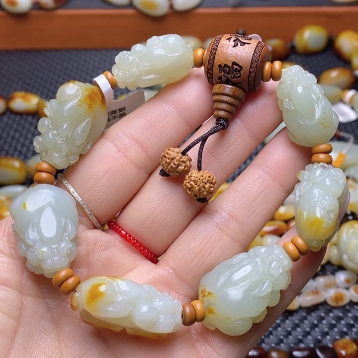 和田玉手链未镶嵌新****校