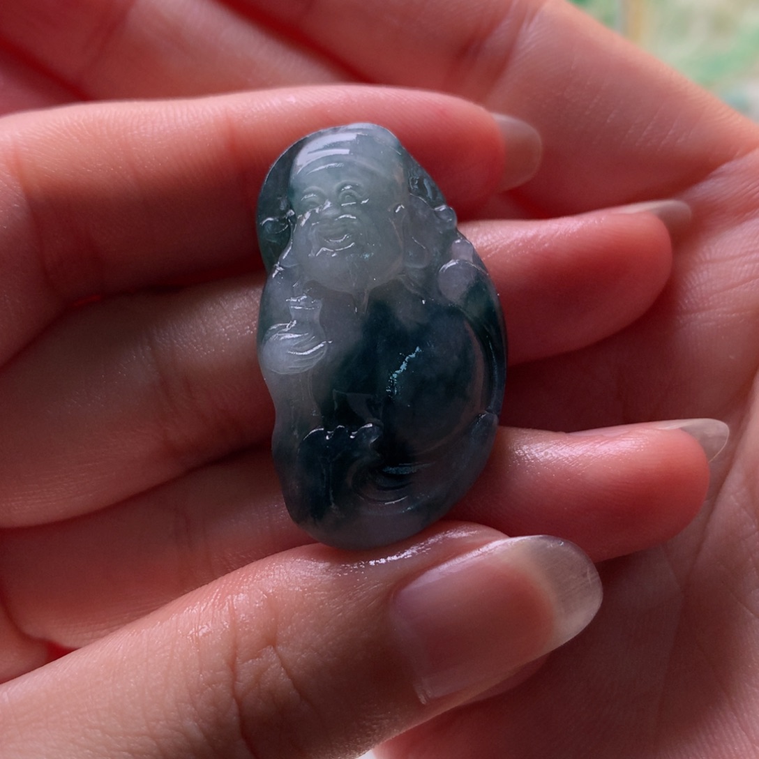 定制翡翠未镶嵌财神