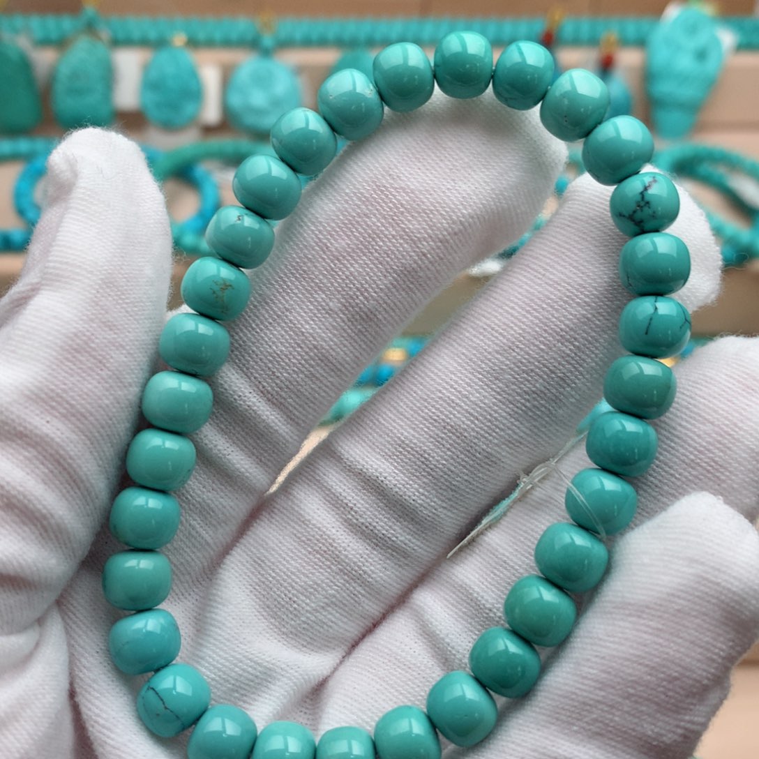 绿松石未镶嵌珠宝奇石7mm