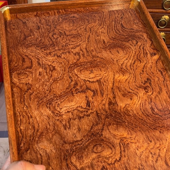 木缅甸花梨超大托盘