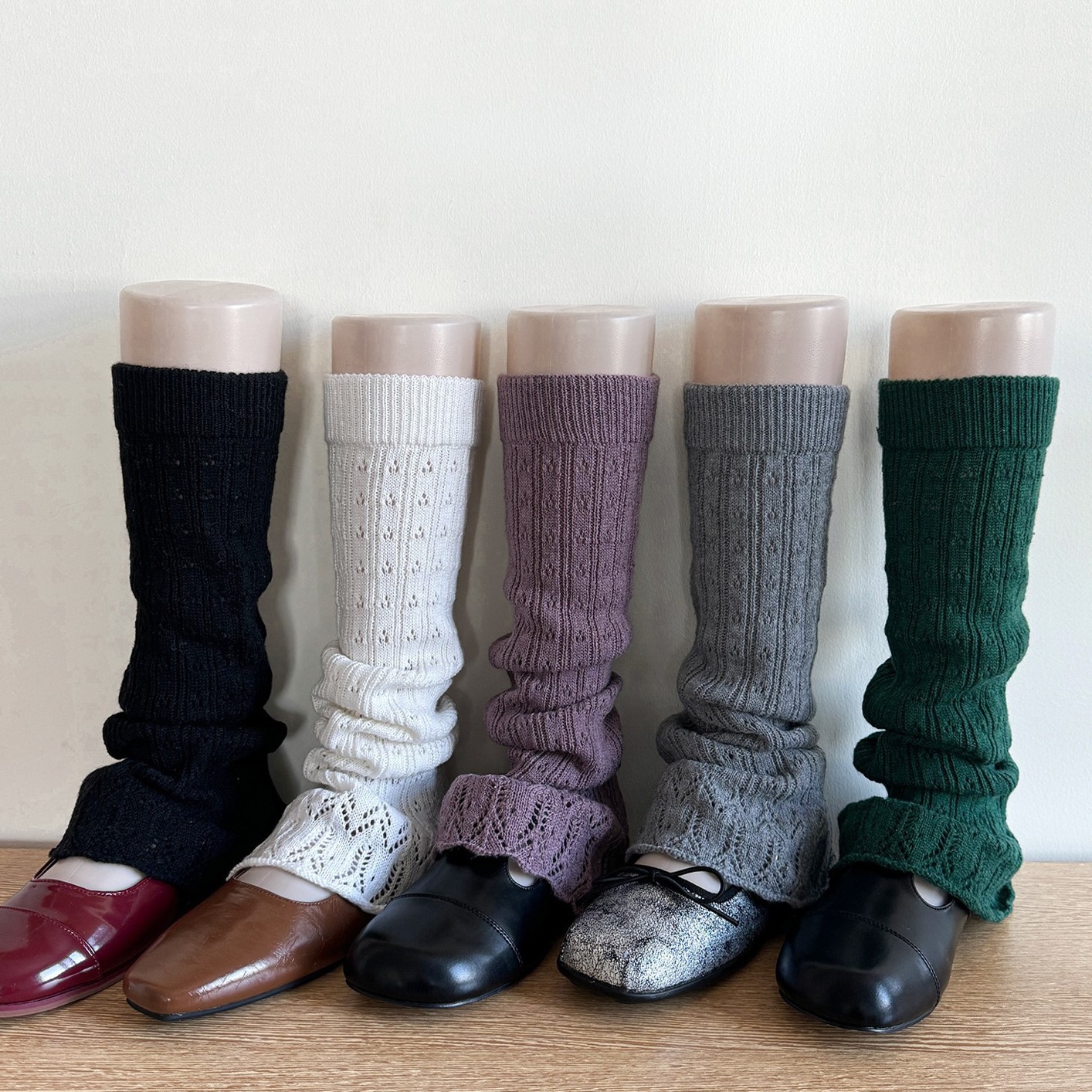 少女中筒袜防臭保暖常规款镂空中筒袜套日式极简风配饰AL10351