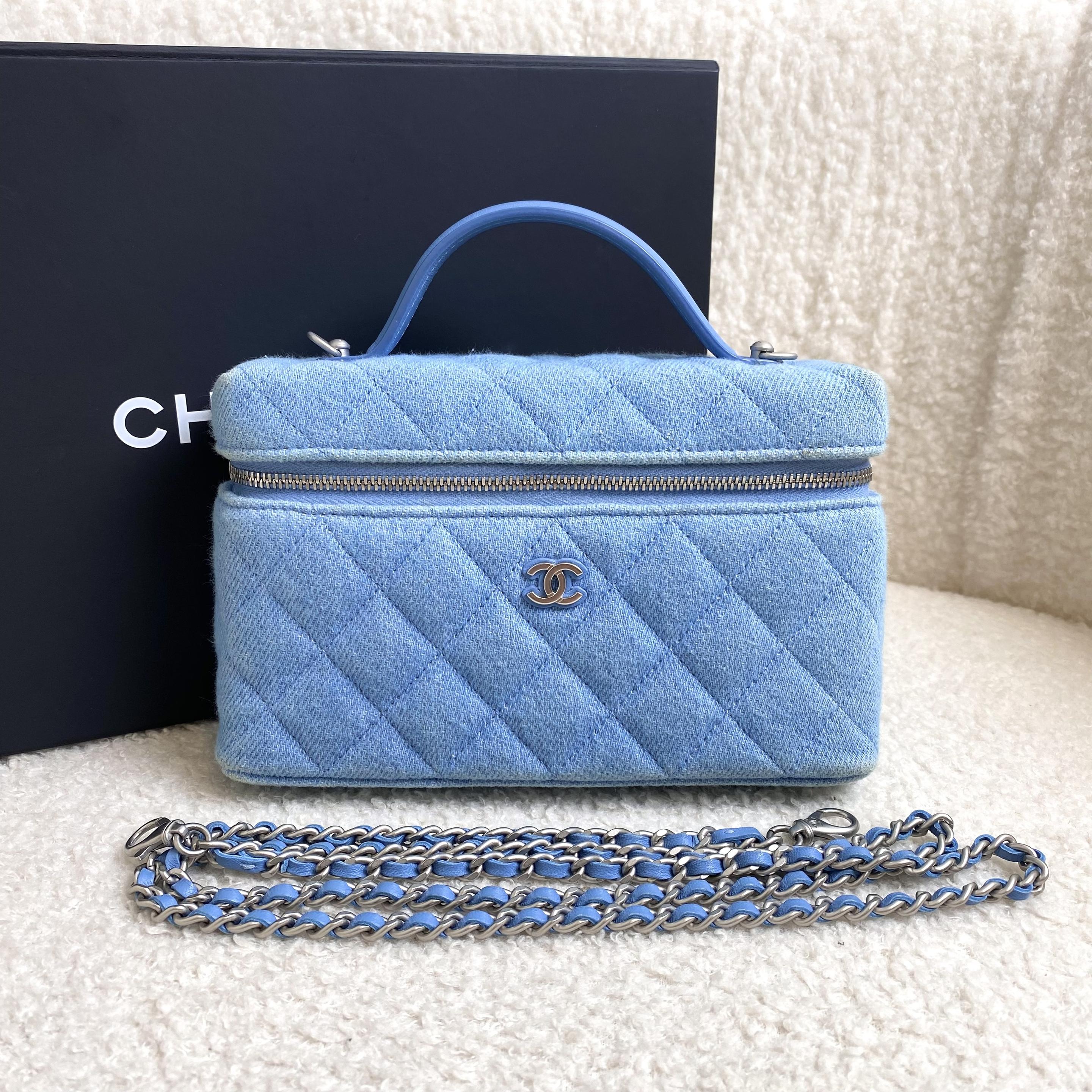 99新 Chanel/香奈儿 牛仔lp饭盒包/68807686/12期免息/代卖服务