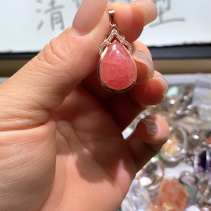 颈饰银S925镶嵌水晶