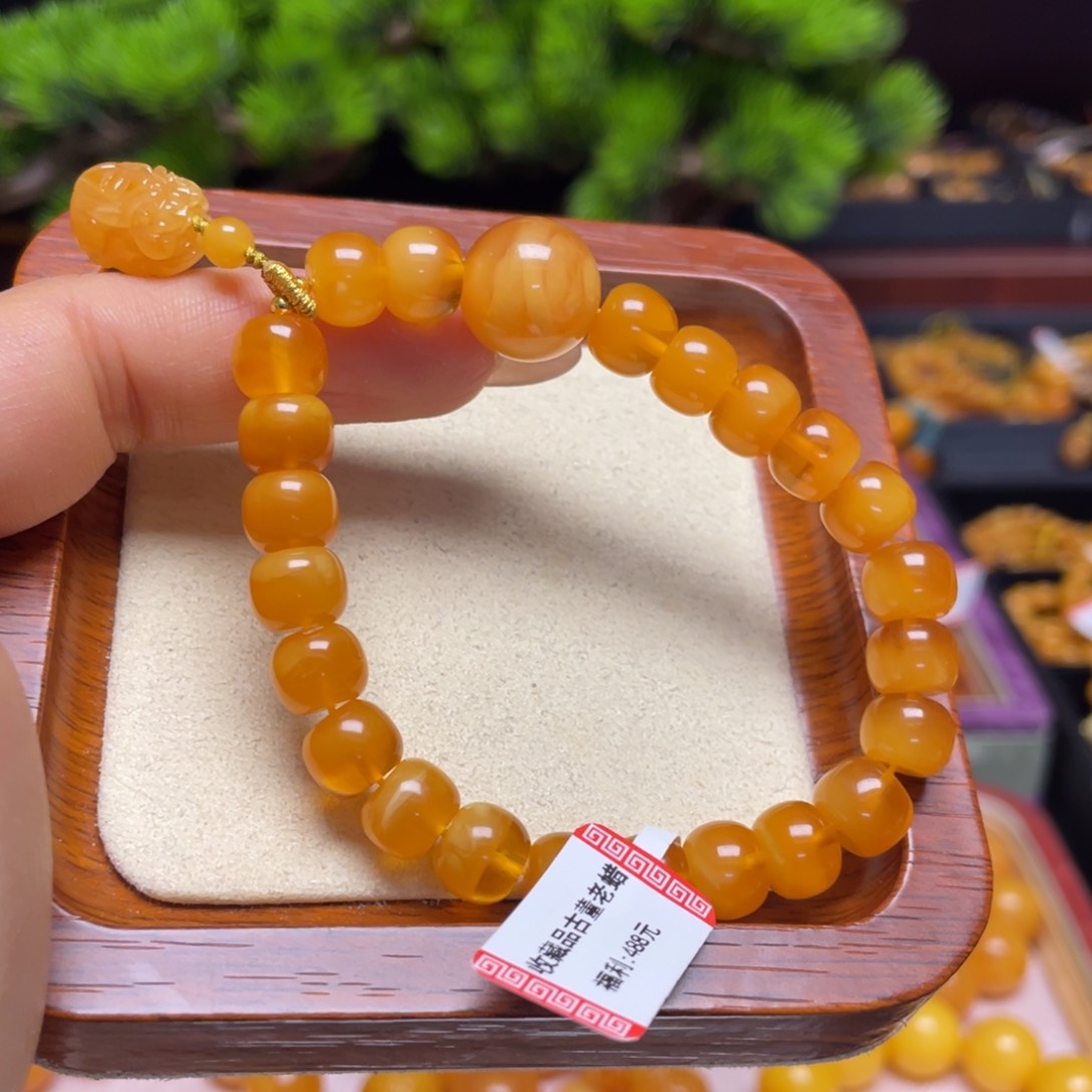 蜜蜡手链未镶嵌手串