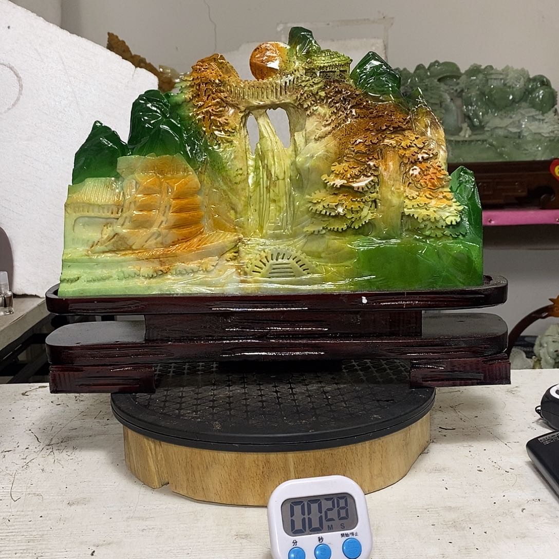 阿***年玉玉未镶嵌居家摆件